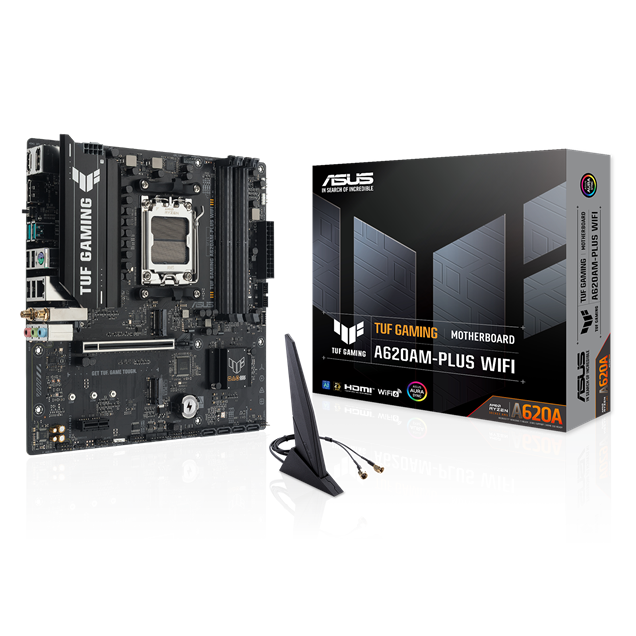 ASUS TUF Gaming A620AM-PLUS WIFI AMD Socket AM5 mATX Motherboard